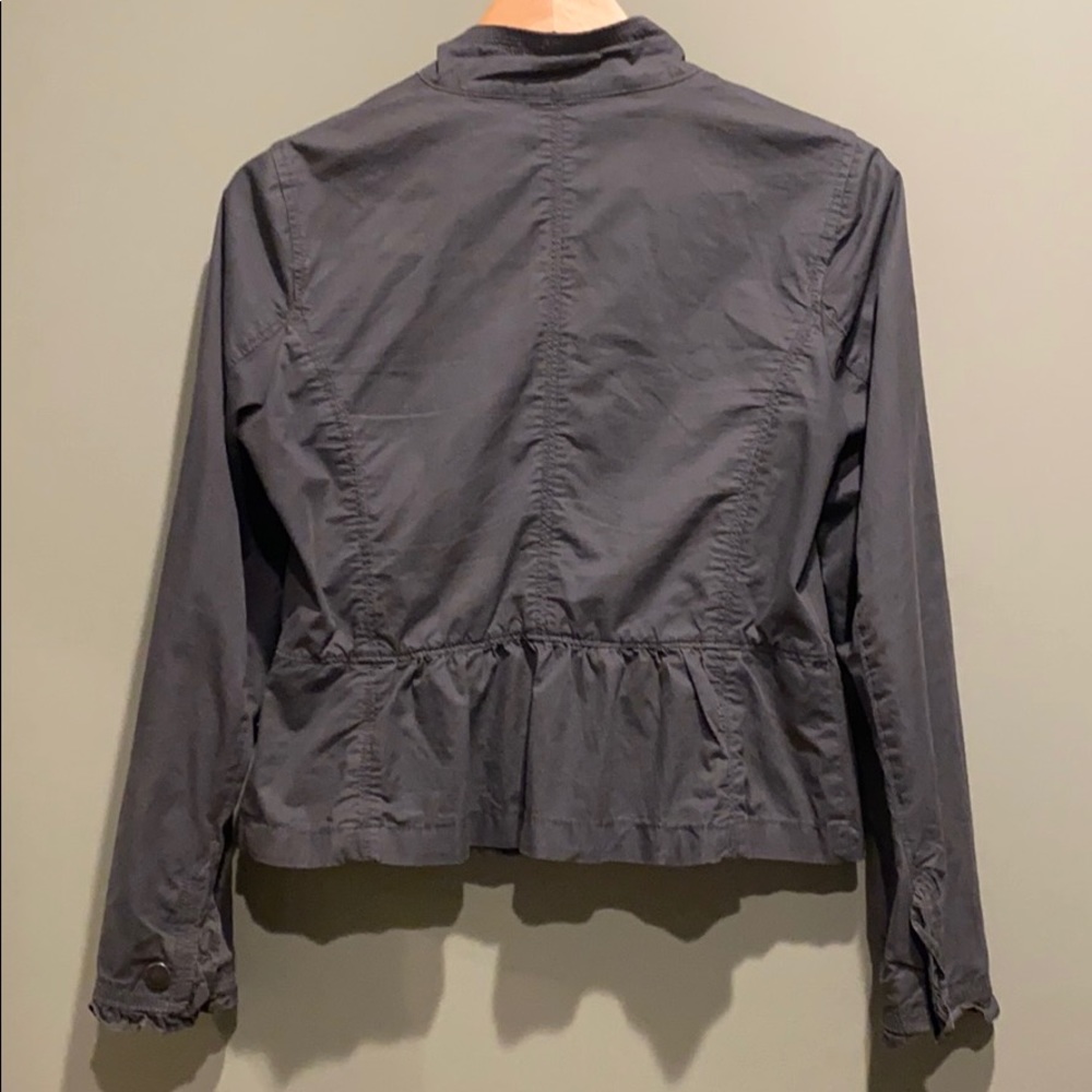 Peace Love Chill Zip Front Ruffle Jacket - Picture 6 of 8